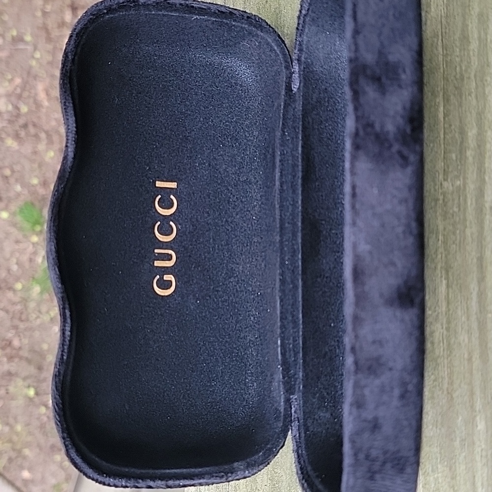 Gucci Black Velvet Sunglasses Hard Case